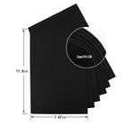 Haofeijh Black Felt Sheets - 6pcs 8 x12  Stiff Crafting Material