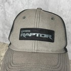 Ford F-150 Raptor Hat Os Washed Canvas Gray Black Ford Performance Baseball Cap
