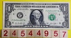 Error Over Inking District Seal 4s Fancy Serial Number One Dollar Bill 2013 Dc