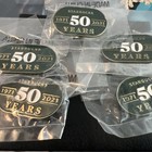  set Of 5  Starbucks 50 Years Commemorative Pins 1971-2021 Coffee
