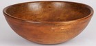 Colossal Antique Turned Wood Bowl Handmade 19th Century Americana
