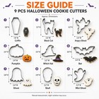 Halloween Cookie Cutters  9-piece Stainless Steel Set