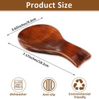1 Pcs Wooden Spoon Rest For Kitchen Counter  Smooth Wood Spoon Holder For Stove