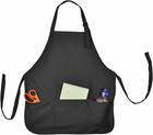 Apron Commercial Restaurant Home Bib Spun Poly Cotton Kitchen Aprons  3 Pockets 