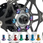 12pcs Bicycle Disc Brake Rotor Bolts T25 M5x9mm Stainless Steel Mtb Road Bike
