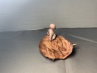 Vintage Half Porcelain Doll Pin Cushion 1920s Flapper Vanity Decor 3    Japan 