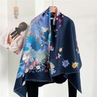 Sallys Boutique Twill Silk Wrap Scarf Stole Horses Print Square Shawl Hijab 53 