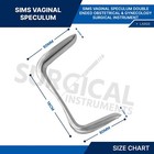 12 Set Of Sims Vaginal Speculum Ob gynecology Surgical Instruments German Grade
