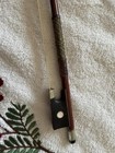 Antique Violin Bow 29  Wood Mother Of Pearl Abalone Shell Inlay Germany Nice 