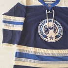 Columbus Blue Jackets Jersey Boys L xl Blue Nhl Hockey Cannon Logo Alternate
