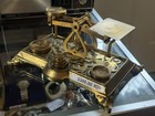 Antique English Postal Letter Scale W Multiple Different Weights 1870s