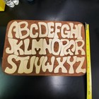 Children Wood Wooden Alphabet Puzzle Kids Preschool Kindergarten Learning Toy