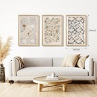 Wood Framed William Morris Wall Art  Vintage Rustic Flowers Wall Decor  Class   