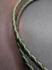 Vintage Bolo Tie Silver Coyote Moon Turquoise 18 Inch