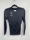 Under Armour Mens Heatgear Compression Long Sleeve Shirt S Black Base Layer