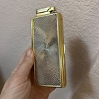 Vintage Gold Silver Old Combo Storage Retro Usa Cigarette Case Lighter Tobacco