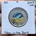 Unc 2017 Canada Toonie 2 Dollars Glow In The Dark Dance Of Spirits Colour Rare A