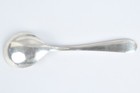 Vintage Stieff Repousse Rose Sterling Silver Cream Soup 6  No Monogram Spoon