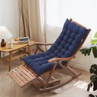 Chaise Lounge Cushion Seat Back Indoor Outdoor Rocking Chair Sofa Cushion W  Tie