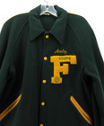 Vintage High School Letterman Jacket Varsity Indian Head Framingham Mass 60s 50s