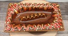 Vintage Large Mcm Maurice Of California Drip-glaze Pottery Ashtray Tray Ims-105