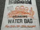 1949 Pep Boys Desert Drinking Water Bag Manny  Moe  Jack Collectible Radiator