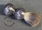 Handmade Color Wood Silver Badger Hair Shaving Brush Made In Usa Wood 317a
