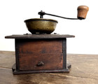 Antique Coffee Grinder Circa 1800 Wrought Iron Early American