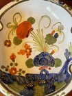 Beautiful Vintage Italian Ceramic Ashtray - Hand Painted With X 273 Mark On Base