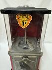 Antique Gumball Machine Acorn All Purpose Vendor 1 Cent Untested No Key