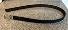 Michael Kors Twist Reversible Black Brown Leather Belt Mk  Round Buckle Large 