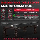 Pool Table Cover - Billiard Table Covers  600d Waterproof Covers For Billiard Po