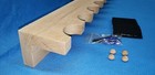 18 Gun - Wood Closet Gun Rack With Floor Base- Solid Oak 