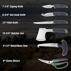 Flissa 10 Piece Hunting Field Dressing Kit Hunting Knife Set W  Skinning Knife