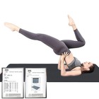 Yoga Mat Tpe 72 x 32  Thick Extra Dense Non Slip Black Hatha Thickness Inch