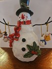 Snowman Figurine With Ornaments Cherrydale Christmas 8  Winter Decor - Read 
