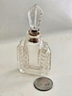 Antique Art Deco Pressed Glass Perfume Bottle  2073