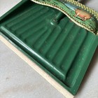 Jv Reed Green Metal Aged Dustpan With Sow Piglet Farm Scene Wall Decor