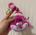 Authentic Disney Cheshire Cat Pendant Plush Doll Keychain Bag Charm Disneyland