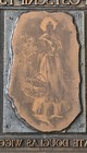 Vtg Antique Copper Printing Press Book Plate Block Cut Penelope s Postscripts 
