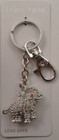 Rhinestone Bling Good Luck Elephant Charm Key Chain Purse Fob