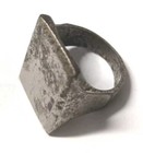 Original 1950s Mexican Ring -blank - Size 9 - Hipster  Rockabilly  Biker