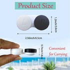 4 Pack Black Contact Lens Case Bulk Soak Storage Box Holder