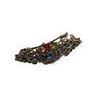 Sweet Romance Usa Hair Barrette Filigree Brass Tone Multicolor Fruit Salad 
