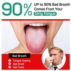 Stainless Steel Tongue Scraper Two Colors Oral Care Hygiene Bad Breath Remover 2