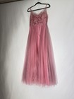 Pink Rose Women s Tulle Bridesmaid Dress 32 1 2 Inch Waist