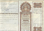 Vintage Stock Certificate   -  New York Central And Hudson Rr 10 000 Gold Bond