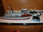 Vintage Keystone  Ship 3  Targets And 2 Rockets