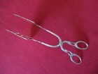 800 Silver 8 1 2  Serving Tongs  Floral   Leaves