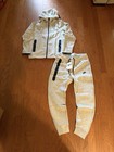 Nike Men   s 2-piece Fleece Tracksuit Full Zip Hoodie   Pants Pockets M Black